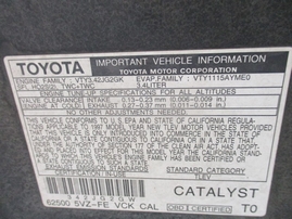 1997 TOYOTA T100 BLACK XTRA 3.4L AT 2WD Z16537